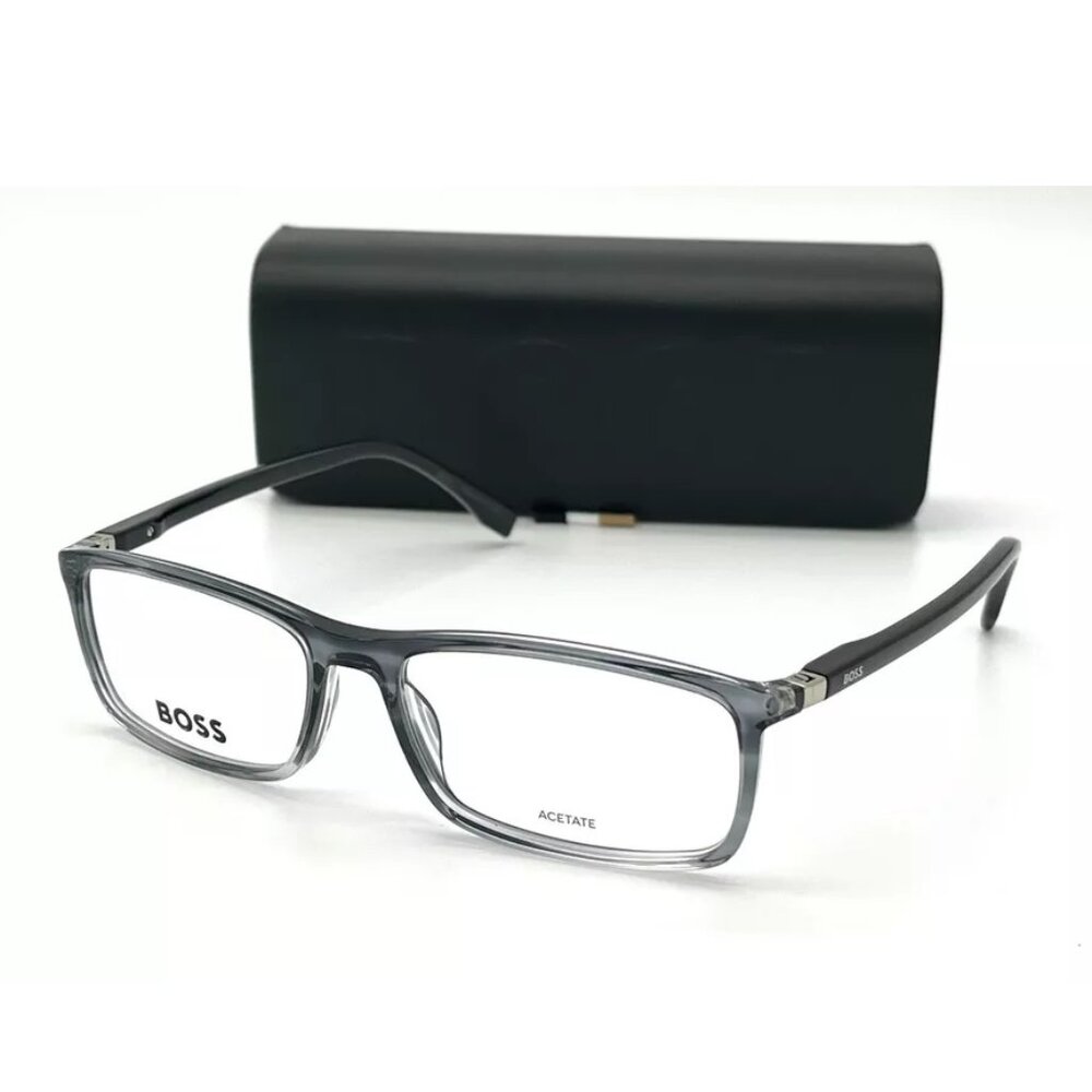 HUGO BOSS 0680 2W8 Gray Horn / Demo Lens 55mm Eyeglasses